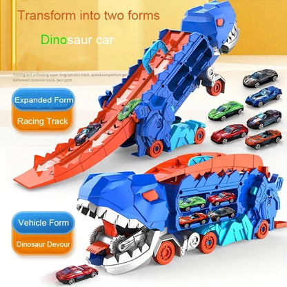 🚗 Transport Dinosaur Truck with Foldable Sliding